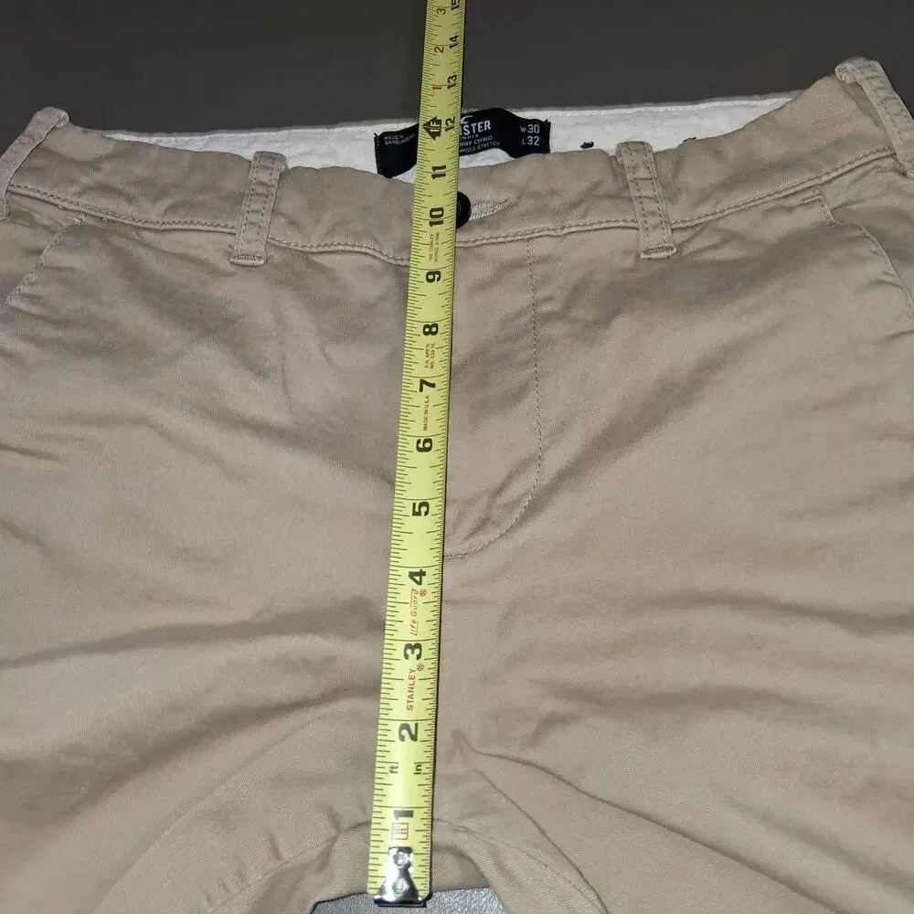 Hollister Super Skinny Chino Khaki Men's Pants Advanced Stretch Size 30/32
